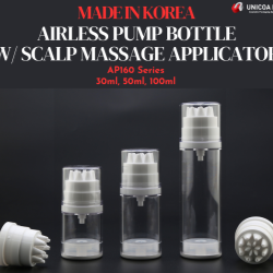 
                                            
                                        
                                        Airless Pump Bottle with Scalp Massage Applicator